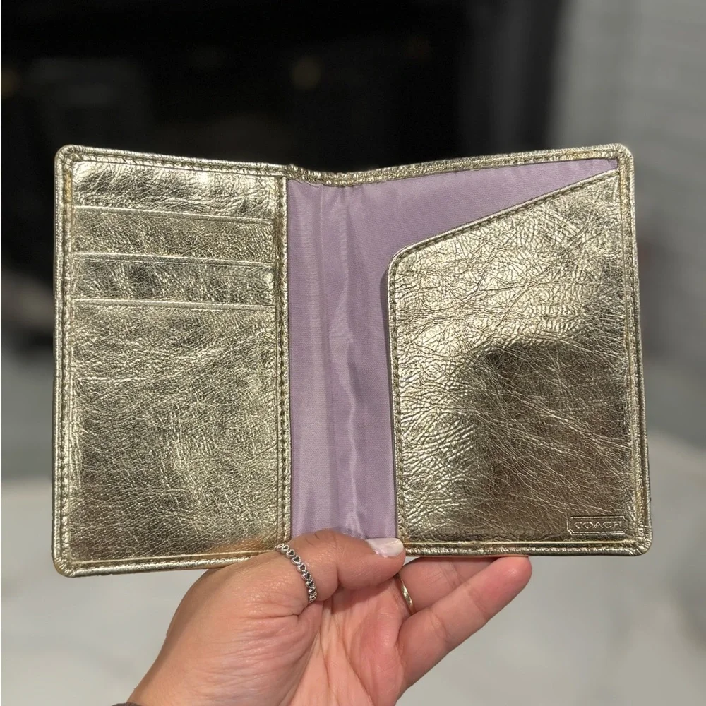 Coach Signature Passport Holder w/ Patch – Y2K - Picture 6 of 6